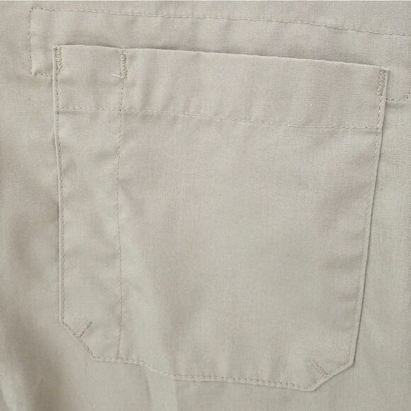 Dickies Long Sleeve Work Shirt Men’s L Khaki Button Front Durable Uniform - Picture 3 of 13